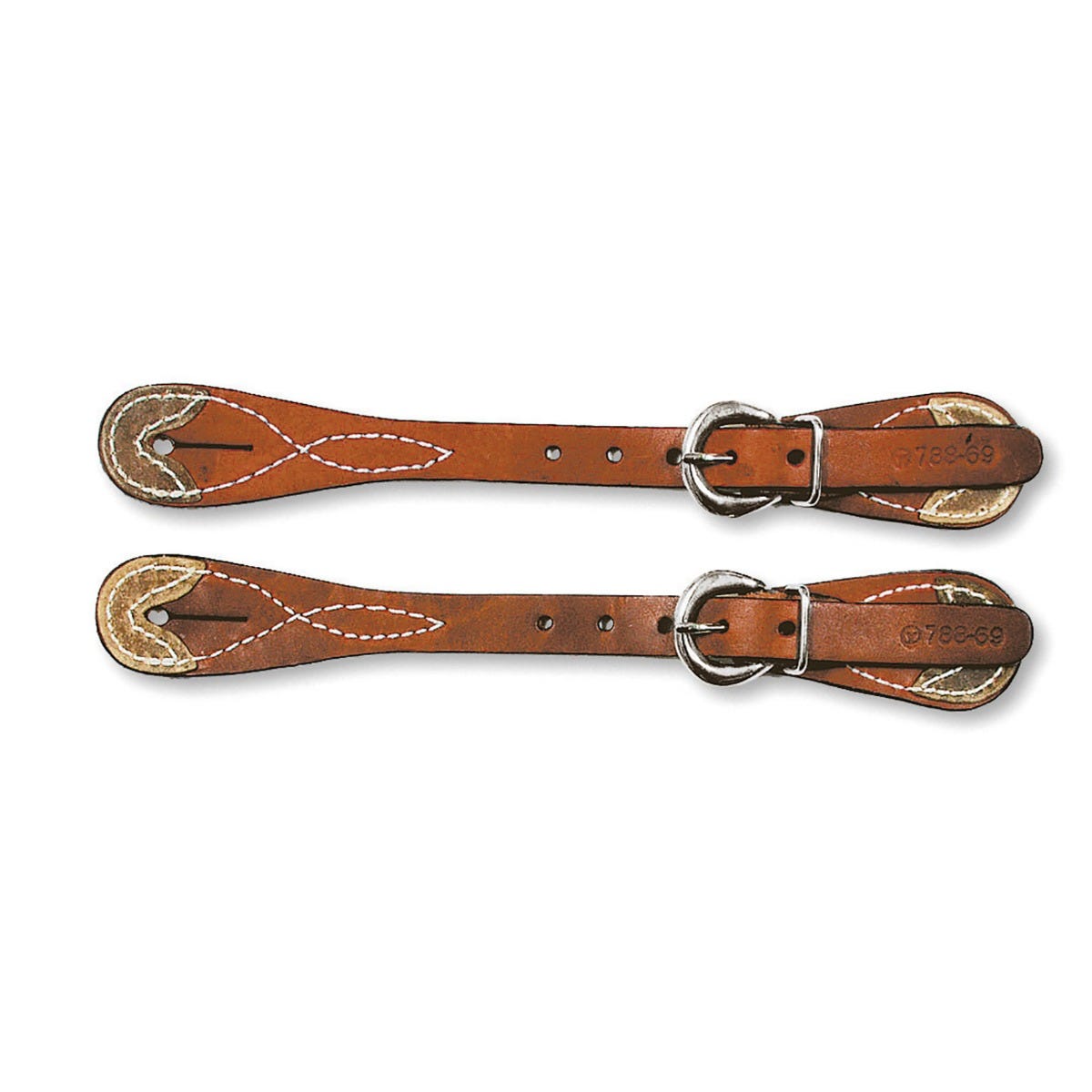 Rawhide Tipped Spur Straps 0
