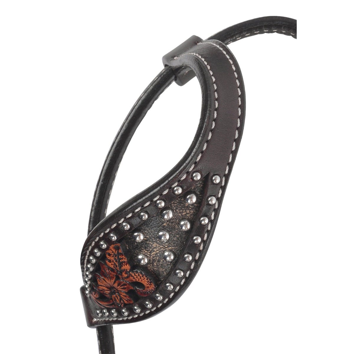 Dark Flash Arizona Flower One Ear Headstall 2