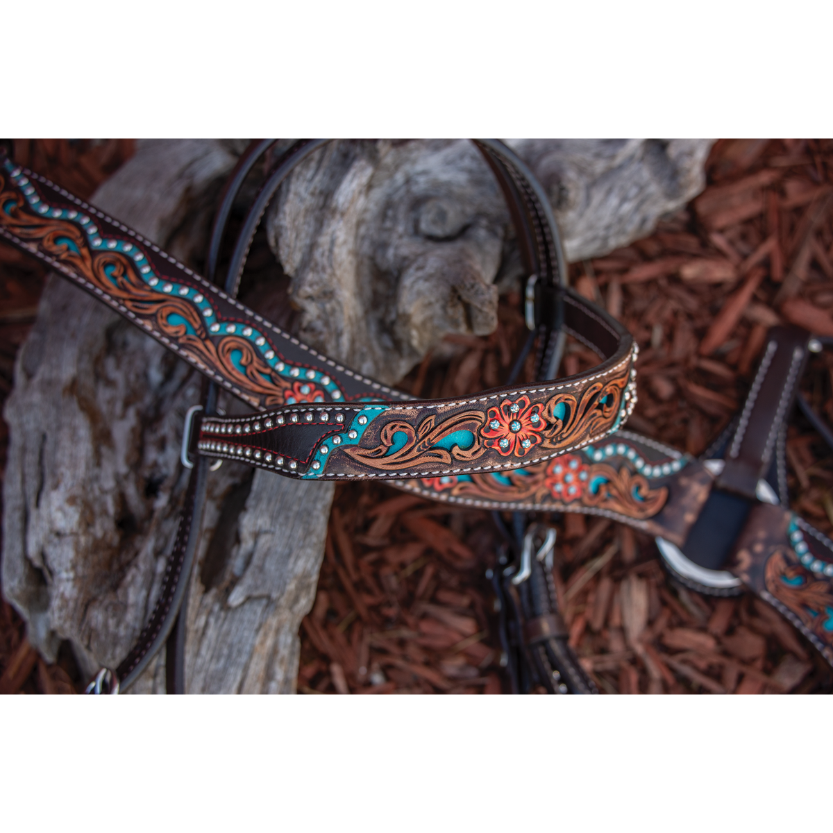 Quick Flower Browband Headstall 3