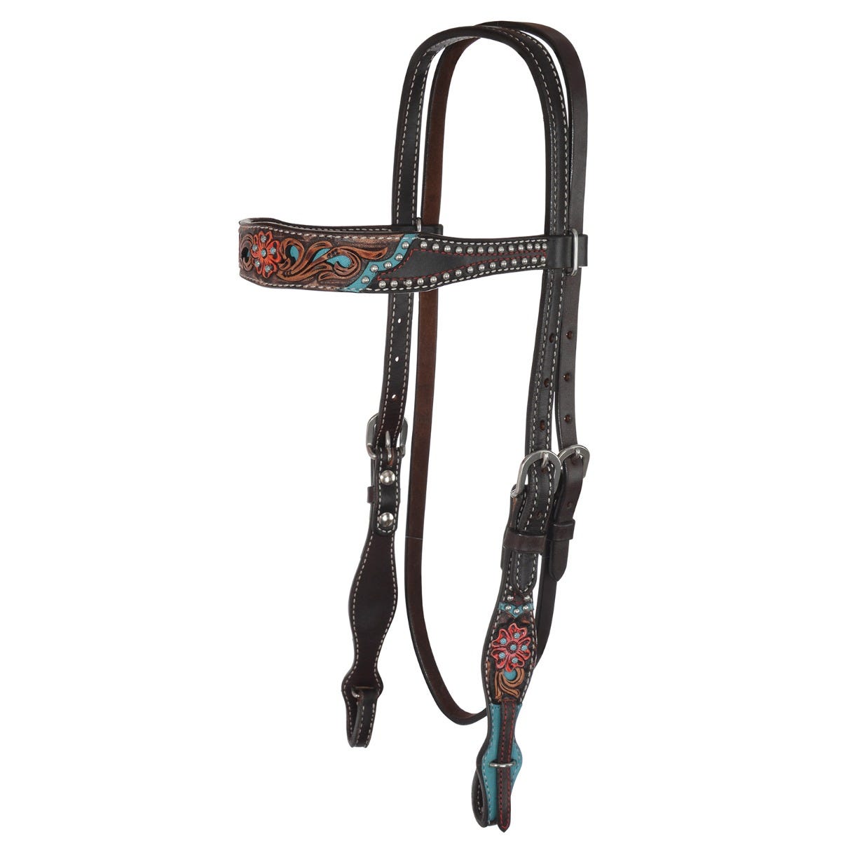 Quick Flower Browband Headstall 0